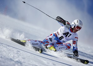 SOELDEN, AUSTRIA - OCTOBER 26: Thomas Fanara of France competes during the Audi FIS Alpine Ski World Cup Men's Giant Slalom on October 26, 2014 in Soelden, Austria. (Photo by Hook Baderz/Agence Zoom)